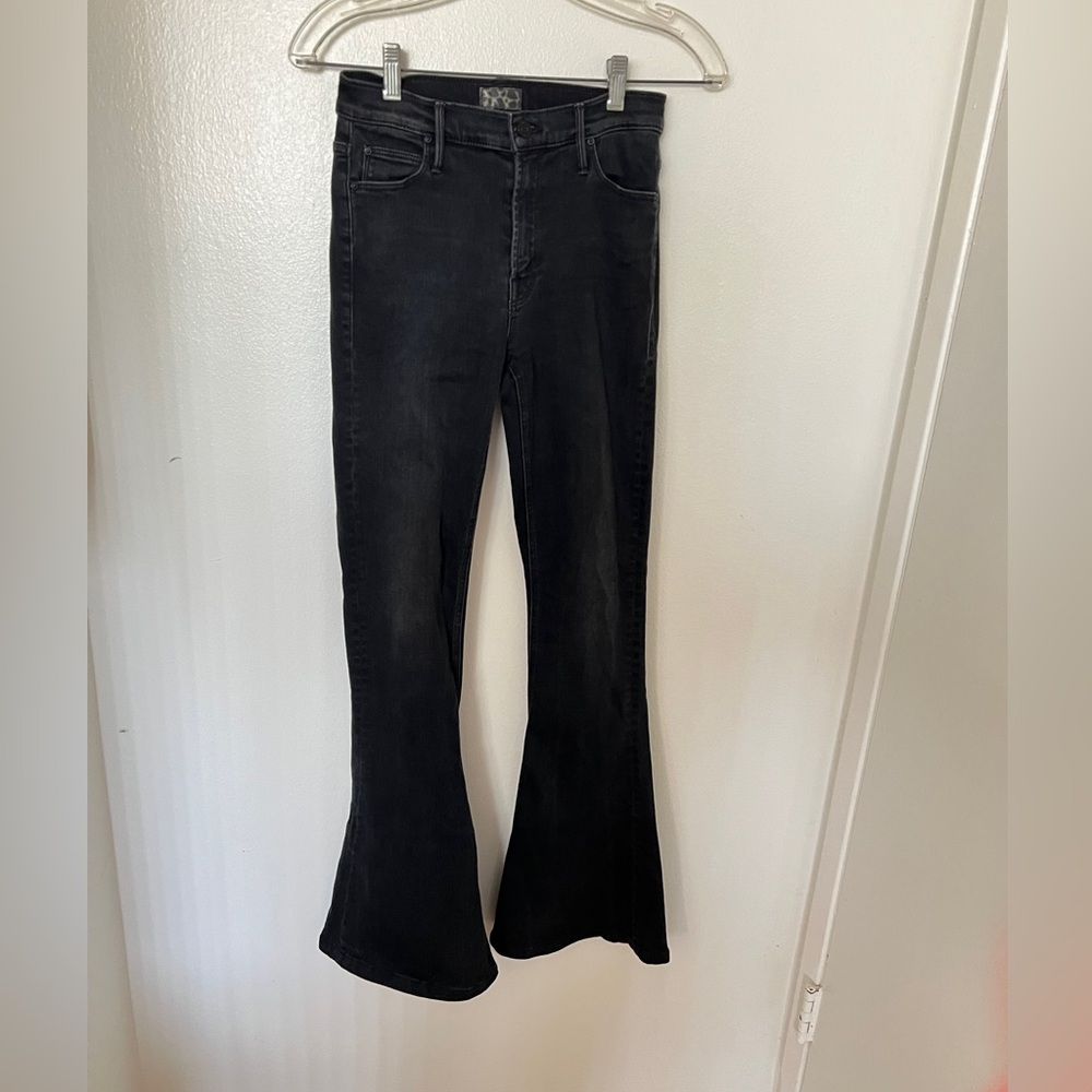 MOTHER Black Flare Jeans approx size 25 (sample)